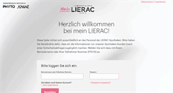 Desktop Screenshot of mein-lierac.de